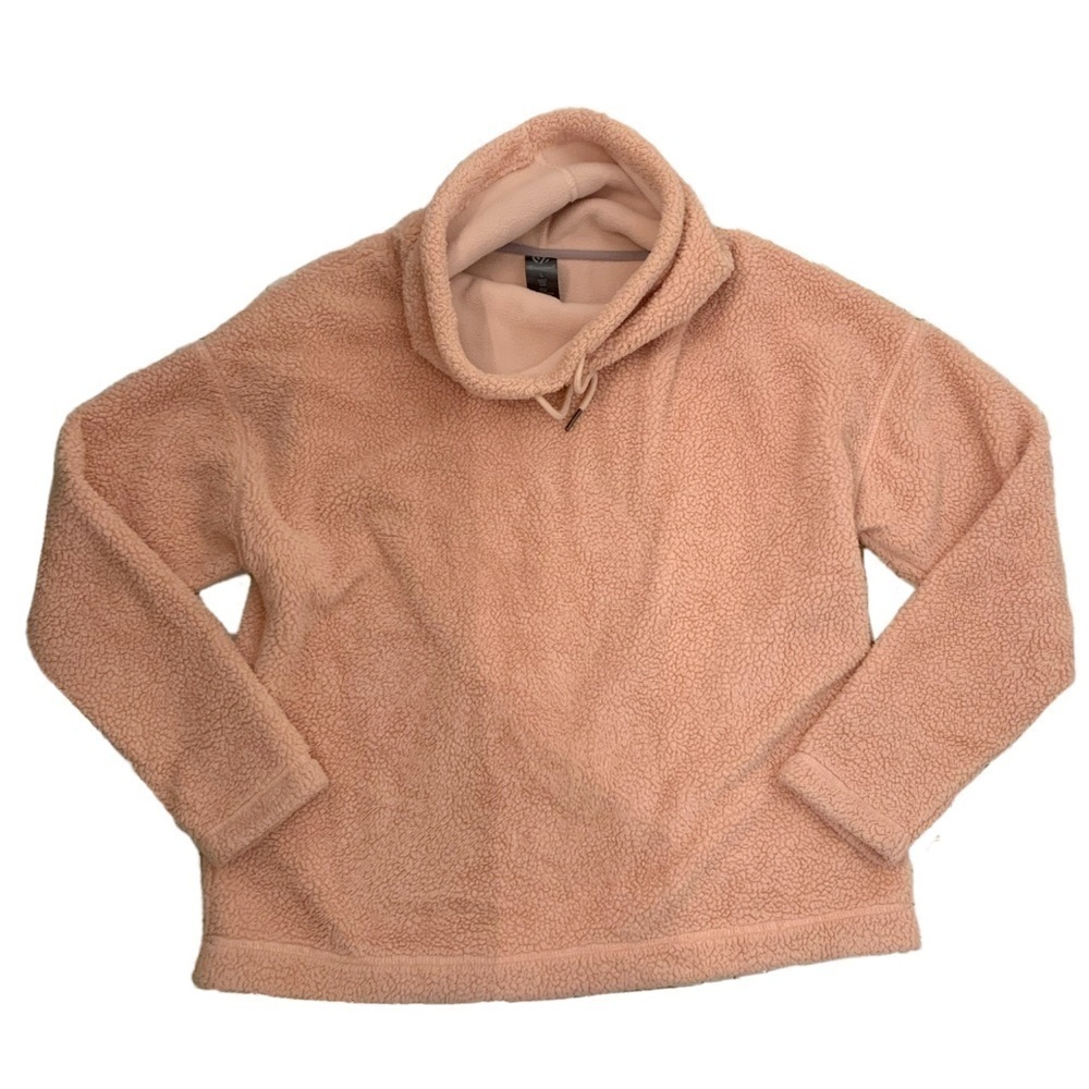Champion Sherpa Cowl Neck Blush Pink Sweatshirt